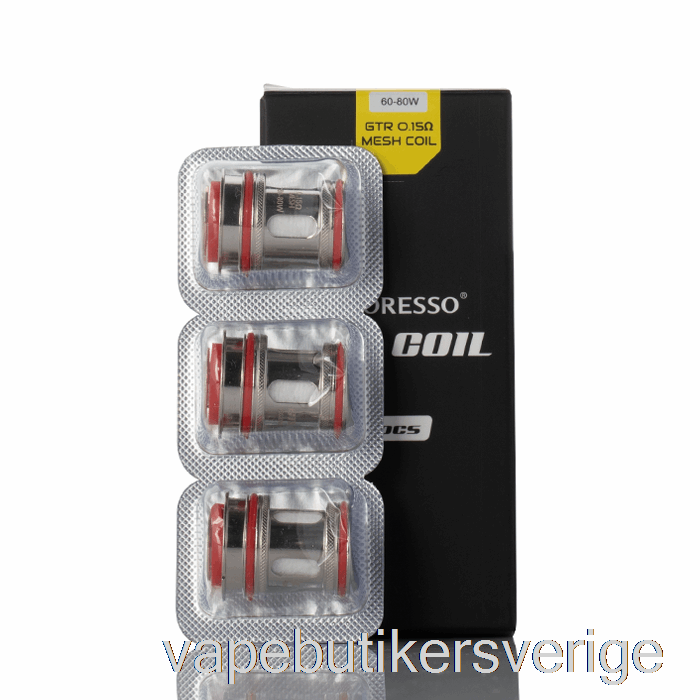 Vape Sverige Vaporesso Gtr Utbytesspolar 0,15ohm Mesh Coils